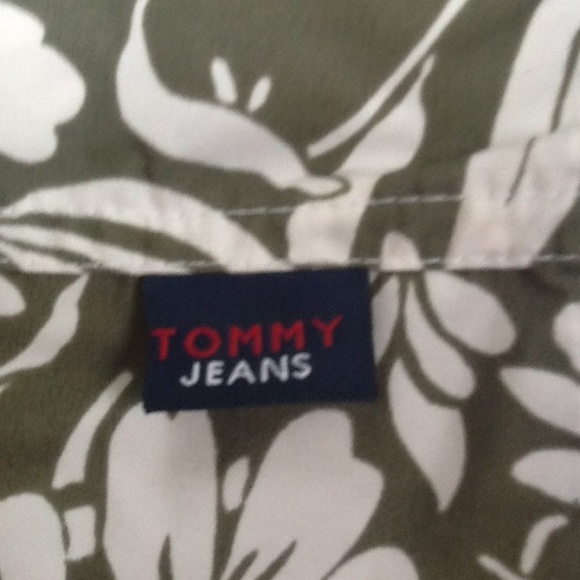 Tommy Jeans Hawaiian Green Swim Trunks Sz L - Picture 3 of 8
